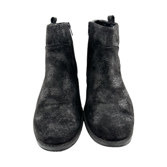 Aerosoles Sweet Ride Harness ankle booties size 8.5 black faux suede boots - Picture 3 of 11